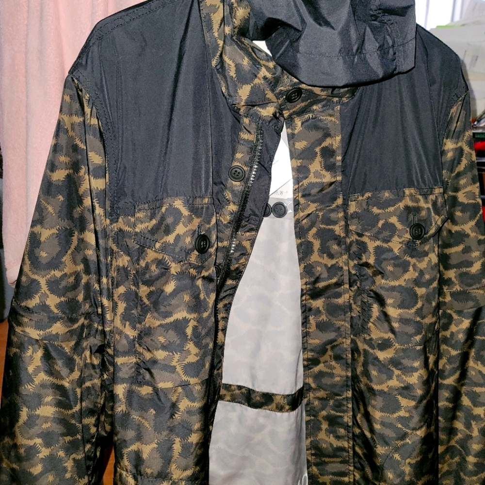COACH mens Animal Camo windbreaker